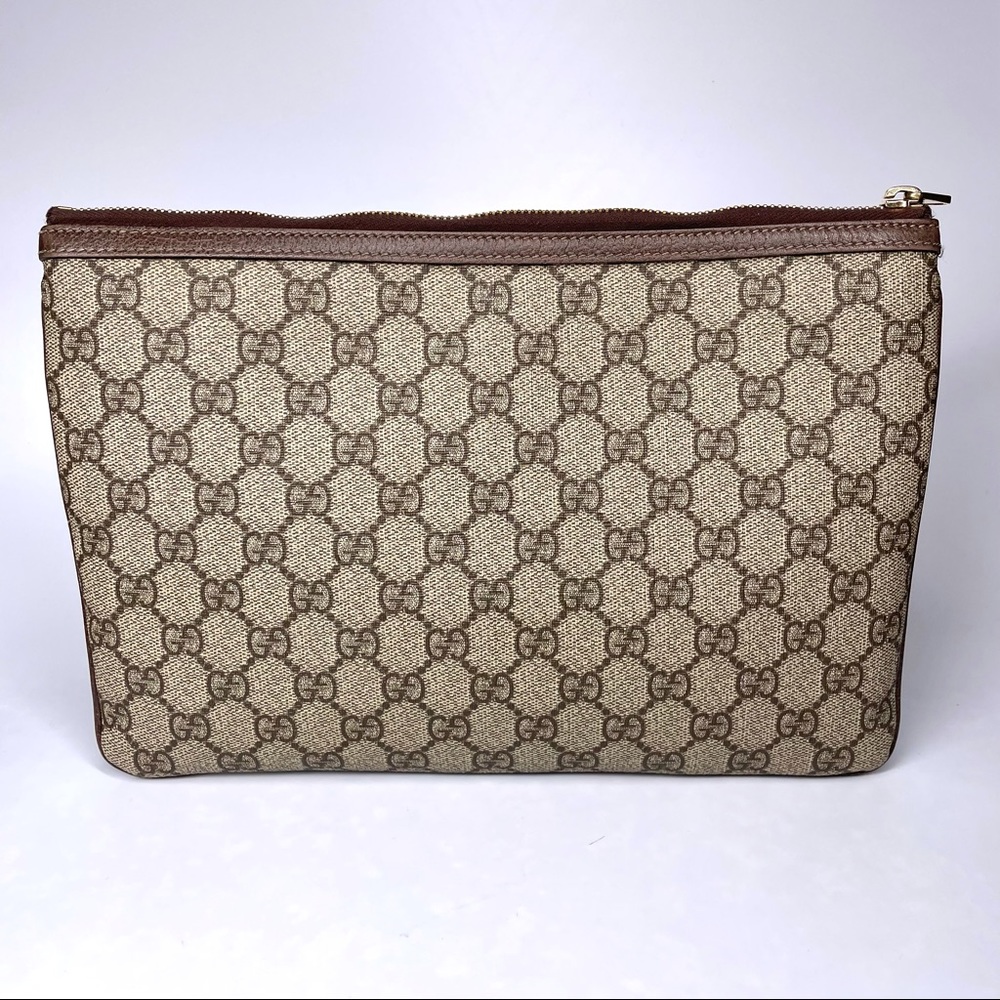 🔴SOLD🔴GUCCI GG Supreme Monogram Large Ophidia Pouch Clutch. - Picture 9 of 17